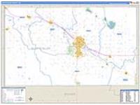 Scotts Bluff, Ne Carrier Route Wall Map